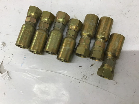 5/8" Brass Crimp Fitting FJX-06-08 Lot Of 7
