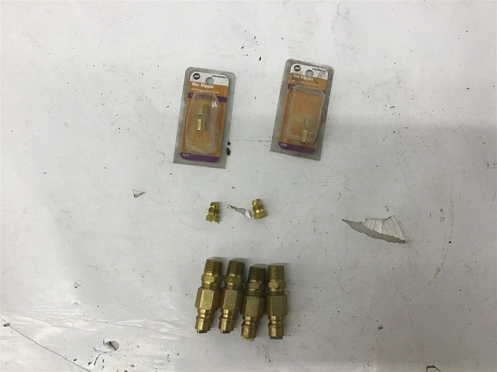 Assorted Brass Fittings Lot Of 8