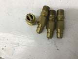Assorted Brass Fittings Lot Of 8