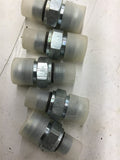 Steel Hydraulic Fittings 3/8" x 1/4" Reducer Lot Of 6