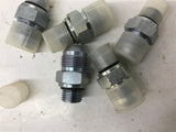 Steel Hydraulic Fittings 3/8" x 1/4" Reducer Lot Of 5