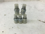 Steel Hydraulic Fittings 3/8" x 1/4" Reducer Lot Of 5