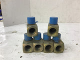 90 Degree Elbows Pneumatic Fittings 22mm x17mm Lot Of 6