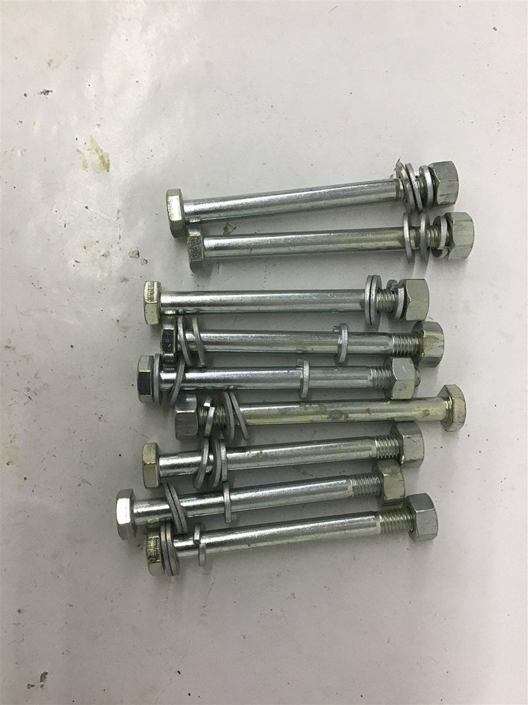 1/2"x5-3/4" A325 Bolts With Hex Nuts Flat Washers And Lock Washers Lot Of 9