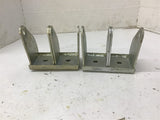 Double Cart Wheel Mount 1/2" ID x 5" W x 4-3/4" T Lot Of 2