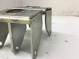 Double Cart Wheel Mount 1/2" ID x 5" W x 4-3/4" T Lot Of 2
