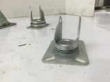 Steel Swivel Wheel Caster Mounts Assorted Lot Of 3