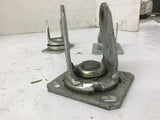 Steel Swivel Wheel Caster Mounts Assorted Lot Of 3