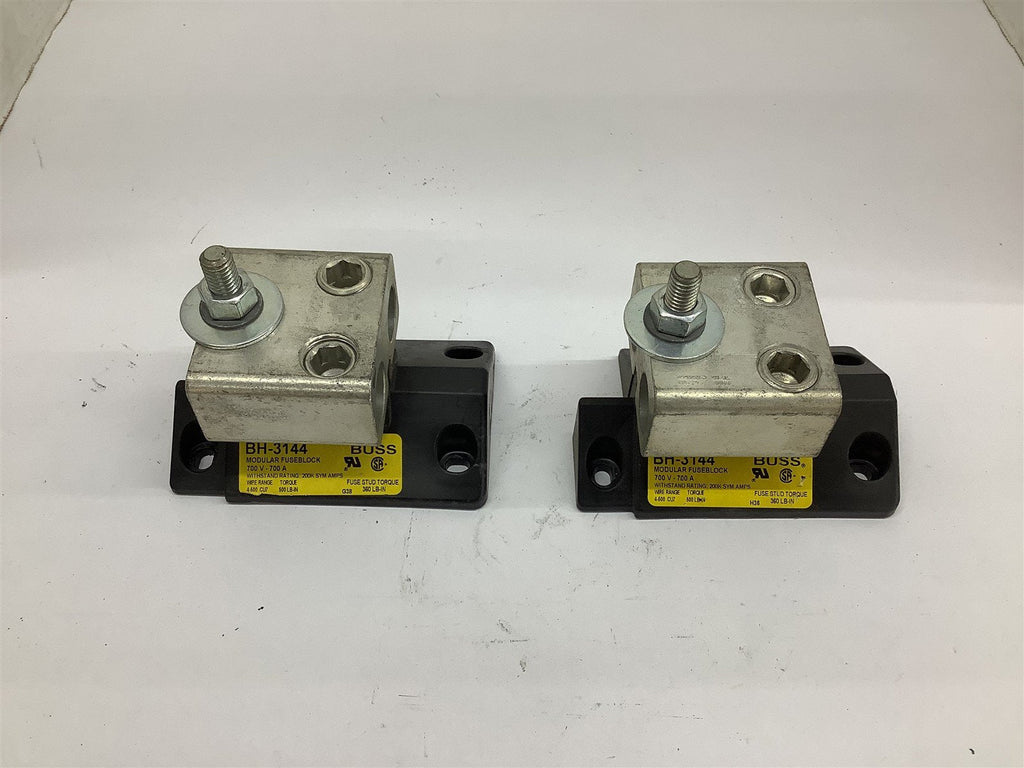 Buss BH-3144 Modular Fuse block 700 Amp 700 Volts Fuse Lot Of 2