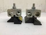 Buss BH-3144 Modular Fuse block 700 Amp 700 Volts Fuse Lot Of 2