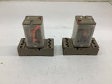 Kuhnke UF3G-110Vac 1 4 Amp 250 Vac Relay With Base