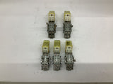 Idec RH2B Relay 24 VDC with Base Lot Of 5