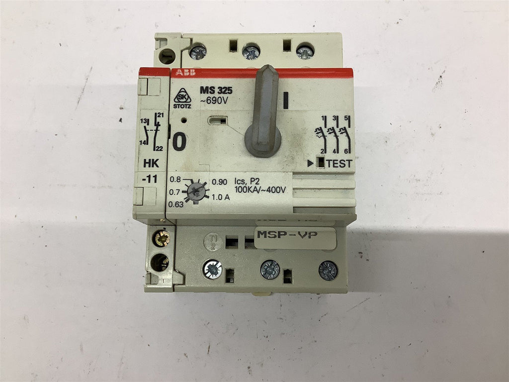 ABB MS325 Manual Motor Starter 0.63-1.0 Amp