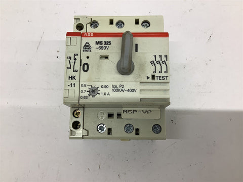 ABB MS325 Manual Motor Starter 0.63-1.0 Amp