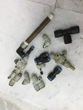 Assorted Fittings Sizes Ranging From 1/8" To 7/16"