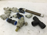 Assorted Fittings Sizes Ranging From 1/8" To 7/16"