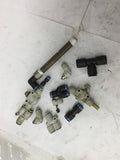 Assorted Fittings Sizes Ranging From 1/8" To 7/16"