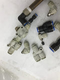 Assorted Fittings Sizes Ranging From 1/8" To 7/16"