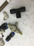 Assorted Fittings Sizes Ranging From 1/8" To 7/16"