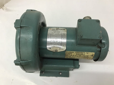 Rotron DR202Y72 Blower 208-230/460 Volts 1.3-1.2/.6 Amps 3450 Rpm 3 Phase