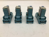 Finder 55.34.9.024.5040 Relay with Base 24 Vdc Lot Of 4