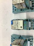 Finder 55.34.9.024.5040 Relay with Base 24 Vdc Lot Of 4
