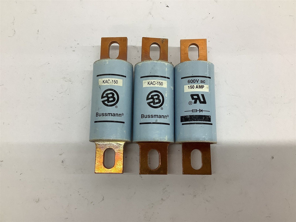 Bussmann KAC-150 Fuse Lot Of 3