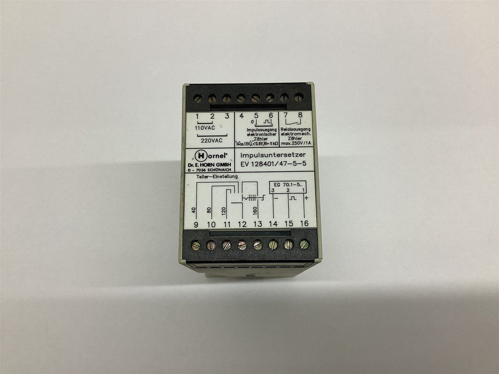 Hornel EV 128401/47-5-5 Impulse Converter Reducer Relay