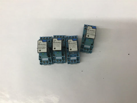 Finder 55.34.9.024.5040 Relay with Base Lot Of 4