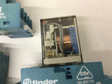 Finder 55.34.9.024.5040 Relay with Base Lot Of 4