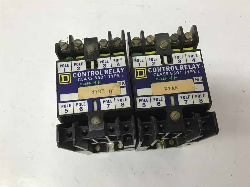 Square D L0-40 Control Relay 120/600V 6A 10A 60A Lot Of 2