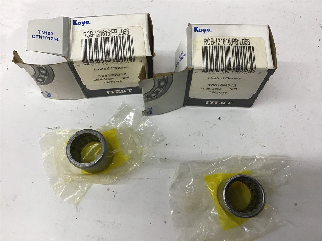 Koyo RCB-121616 PB L086 3/4" Bore Needle Bearing Lot Of 2
