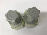 CKD R1000-6N-W Pressure Relief Valve 5/16" Ports Lot Of 2