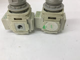 CKD R1000-6N-W Pressure Relief Valve 5/16" Ports Lot Of 2