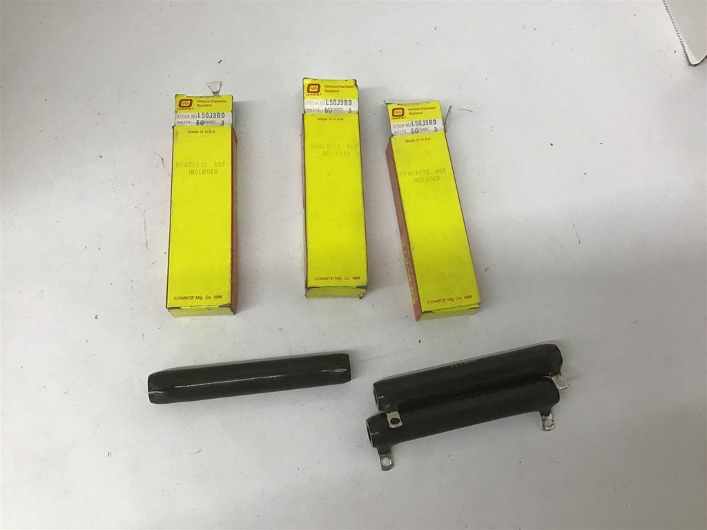 Ohmite L50J3R0 Resistor 50 Watts 3 OHMS Lot Of 3