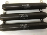 Ohmite L50J3R0 Resistor 50 Watts 3 OHMS Lot Of 3
