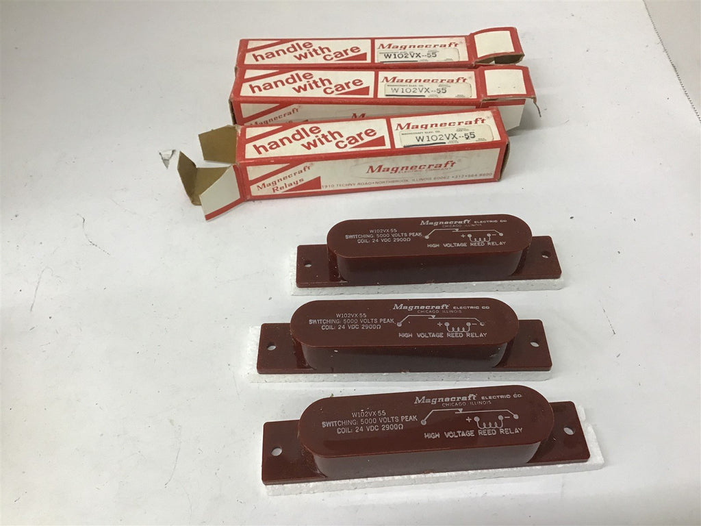 Magnecraft W102VX-55 5000 V 24 VDC Reed Switch Lot Of 3