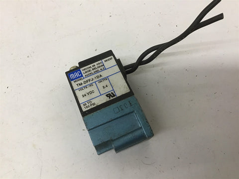 Mac TM-DFFJ-1DA Solenoid Valve 24 Vdc 2.4 Watts 25-150 PSI