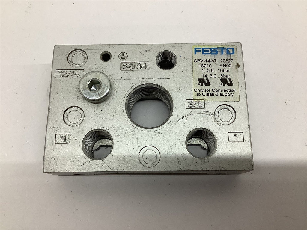 Festo CPV-14-VI End Plate 10 Bar