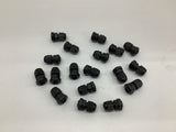 Lokman Black Plastic Waterproof Adjustable 3.5-13mm Cable Glands Lot Of 18