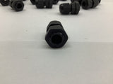 Lokman Black Plastic Waterproof Adjustable 3.5-13mm Cable Glands Lot Of 18