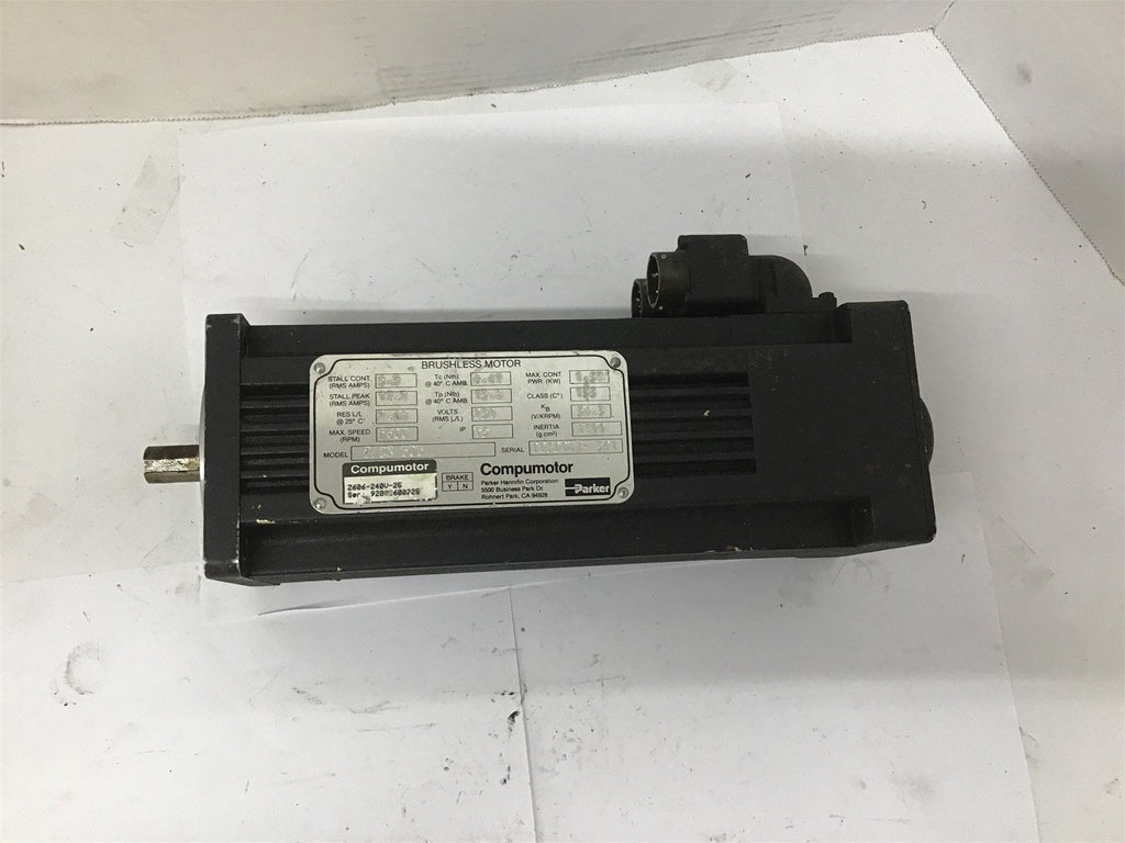 Parker Compumotor Z/ZX 606 Brushless Motor 1.57 kW 230 V 3600 RPM 5.3 A