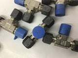 Parker 316 Hydraulic / Pneumatic Fittings 1/4" T Fittings Lot Of 6