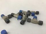 Parker 316 Hydraulic / Pneumatic Fittings 1/4" T Fittings Lot Of 6