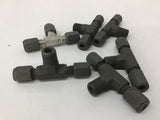 Parker 4 BU Hydraulic / Pneumatic Fittings 1/4" T Compression Fittings Lot Of 6