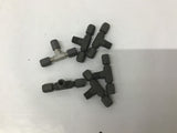Parker 4 BU Hydraulic / Pneumatic Fittings 1/4" T Compression Fittings Lot Of 6