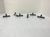 Parker 4 BU Hydraulic / Pneumatic Fittings 1/4" T Compression Fittings Lot Of 6