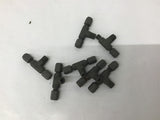 Parker 4 BU Hydraulic / Pneumatic Fittings 1/4" T Compression Fittings Lot Of 7