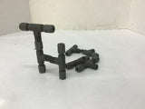 Parker 4 BU Hydraulic / Pneumatic Fittings 1/4" T Compression Fittings Lot Of 7
