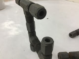 Parker 4 BU Hydraulic / Pneumatic Fittings 1/4" T Compression Fittings Lot Of 7
